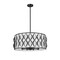 Z-Lite Harden Pendant, 8-Light, 26.25 In.W x 11.75 In.H, Matte Black/White 1948P26-MB - alternate 4